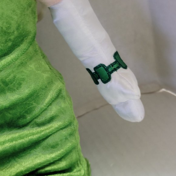 Disney Parks Green Dress Gown The Muppets Miss Piggy Tall Plush Doll 20" - Picture 8 of 16